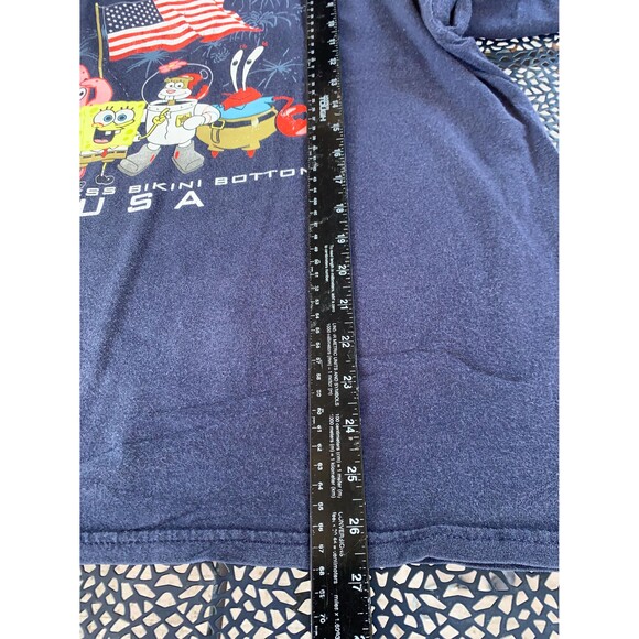Vintage 2003 Nickelodeon SpongeBob SquarePants God Bless Bikini Bottom tee XL - Picture 8 of 8